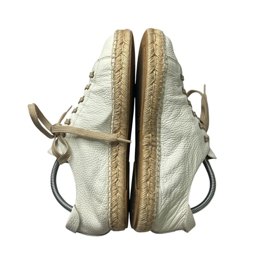 Maypol Espadrille Sneakers White Soft Leather Lace Up Casual Shoes‎ Anthropology - Picture 6 of 10